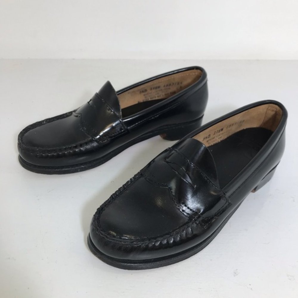 Bass Weejuns Genuine Leather Black Loafers